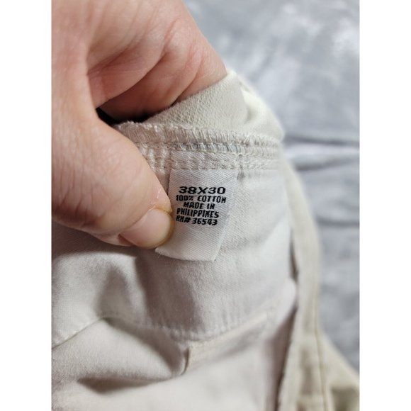 Calvin Klein Khaki Chino Flat Front‎ Super Sandwash Twill pants beige 36x28 - Picture 6 of 7